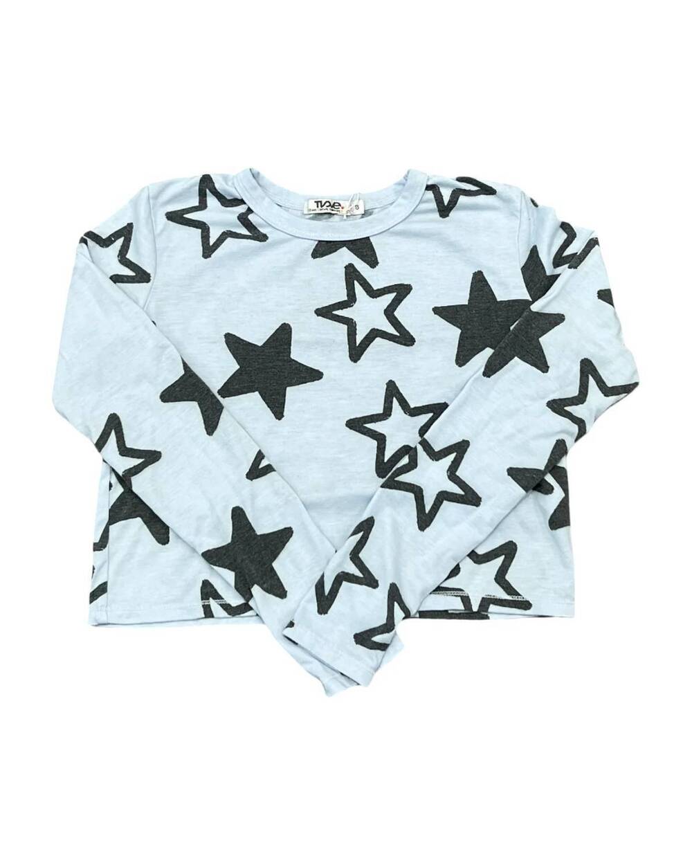NEW T2LOVE girls stars long sleeve tee in celestial blue